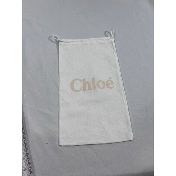 CHLOE Dust Bag White Drawstring Travel Storage Pouch Medium 8x13 - Picture 1 of 2